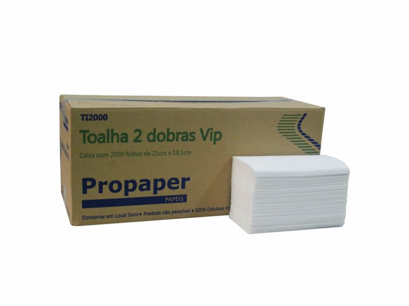 Papel Toalha Interfolha 2Dobras Vip TI2000 – Propaper